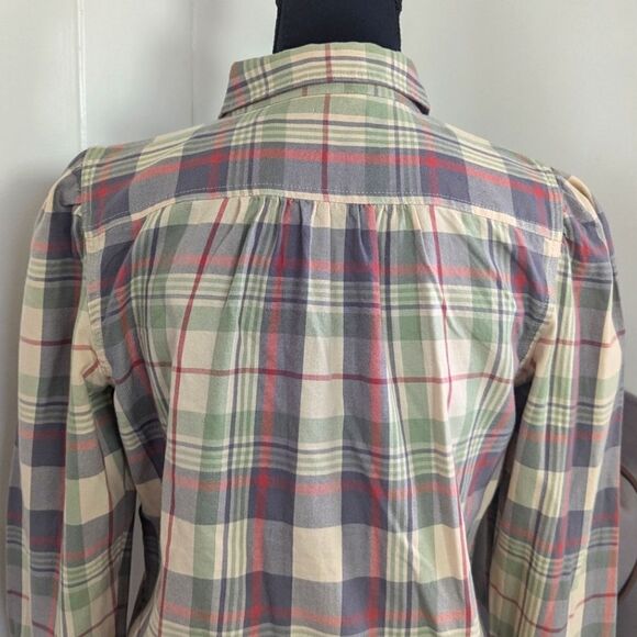 Ralph Lauren Black Label Plaid Top S Preppy Countryside Equestrian Ranch Western - Picture 8 of 12